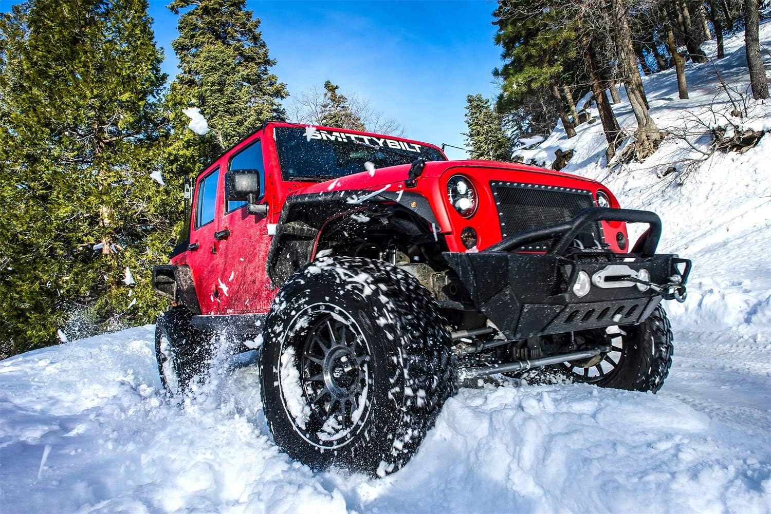 SmittyBilt XRC Gen2 Front Bumper for 2007-2018 Jeep Wrangler JK - Recon Recovery