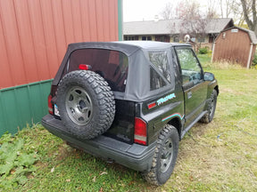 Premium Replacement Soft Top Black Diamond With Tinted Windows 1986-1994 Suzuki Sidekick GEO Tracker