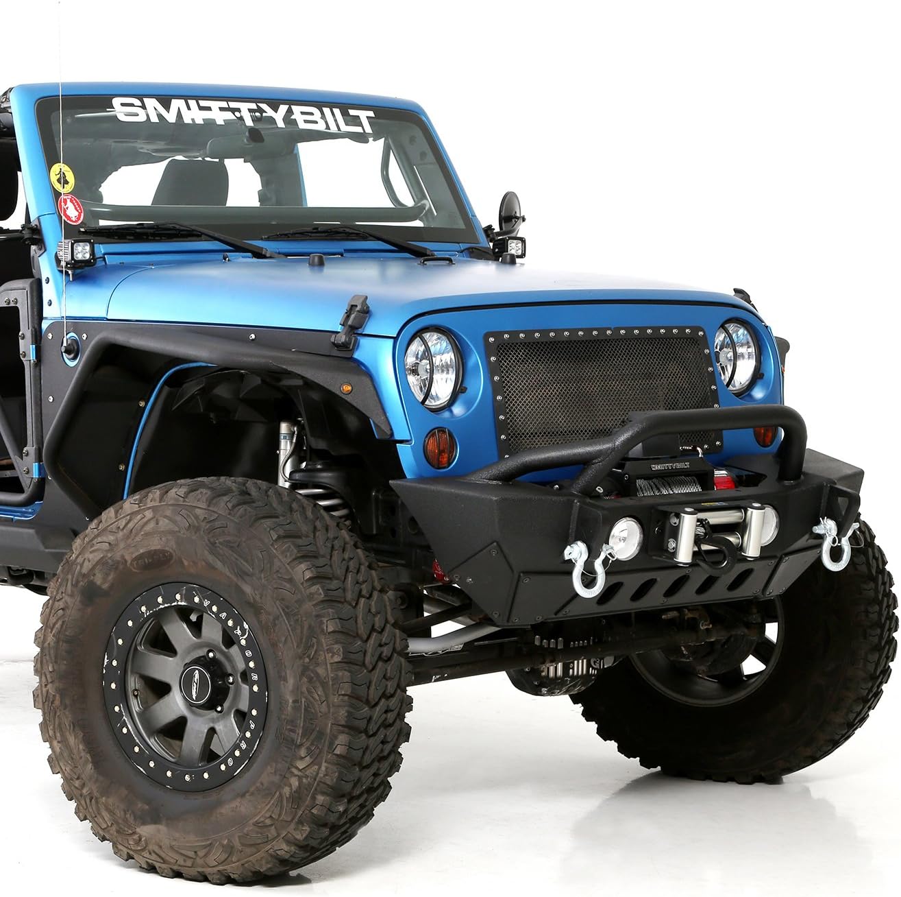 SmittyBilt XRC Gen2 Front Bumper for 2007-2018 Jeep Wrangler JK - Recon Recovery