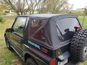 Premium Replacement Soft Top Black Diamond With Tinted Windows 1986-1994 Suzuki Sidekick GEO Tracker