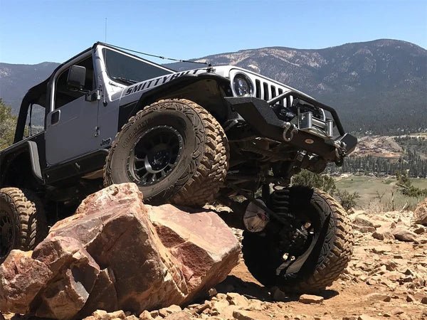 SmittyBilt Rock Crawler Winch Front Bumper for 1997-2006 Jeep Wrangler TJ & LJ