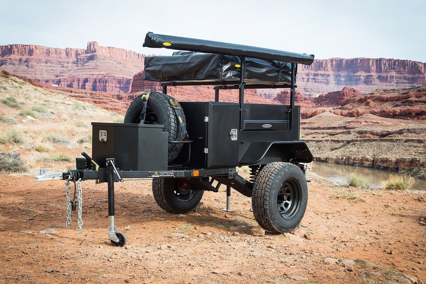 SmittyBilt Scout Military Style Overlanding Trailer with Full Articulating Suspension - Recon Recovery