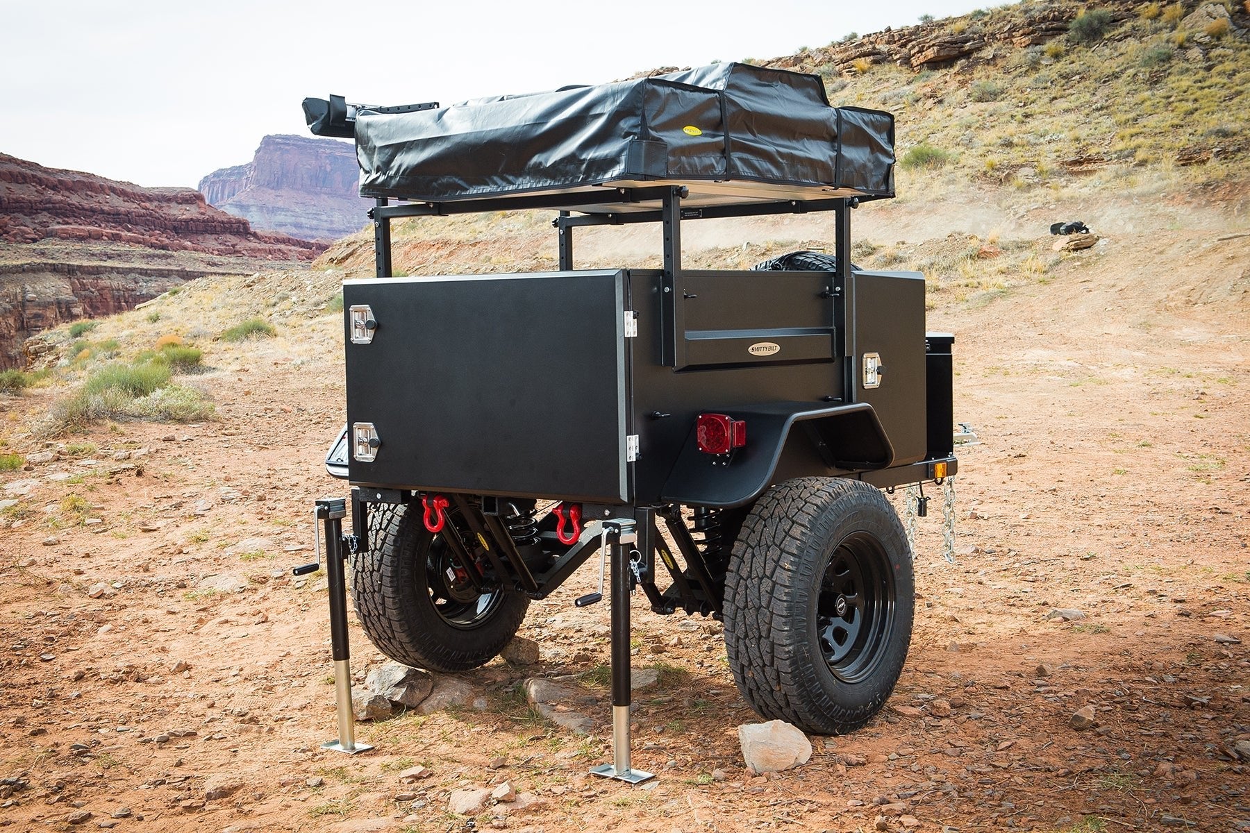 SmittyBilt Scout Military Style Overlanding Trailer with Full Articulating Suspension - Recon Recovery