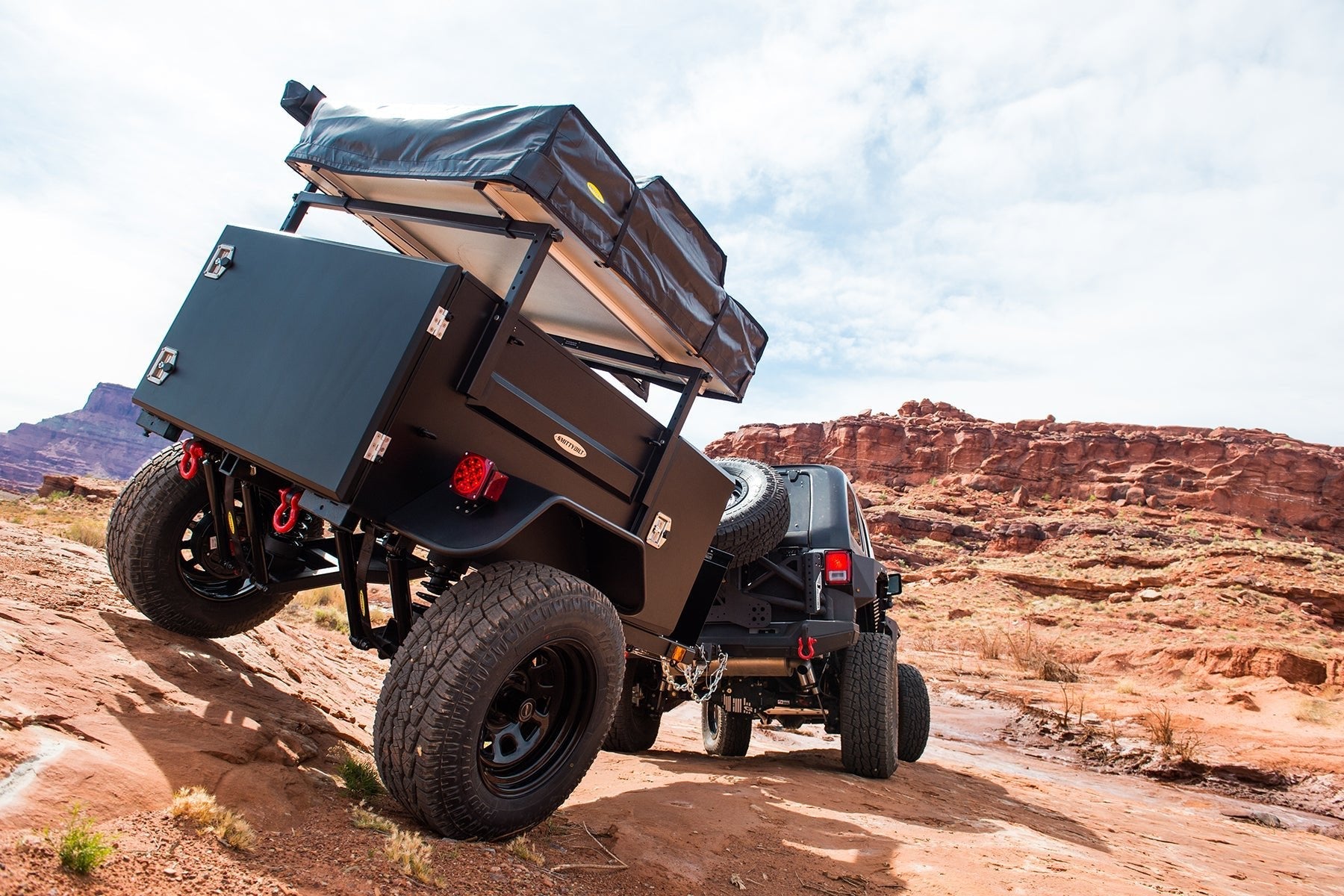 SmittyBilt Scout Military Style Overlanding Trailer with Full Articulating Suspension - Recon Recovery