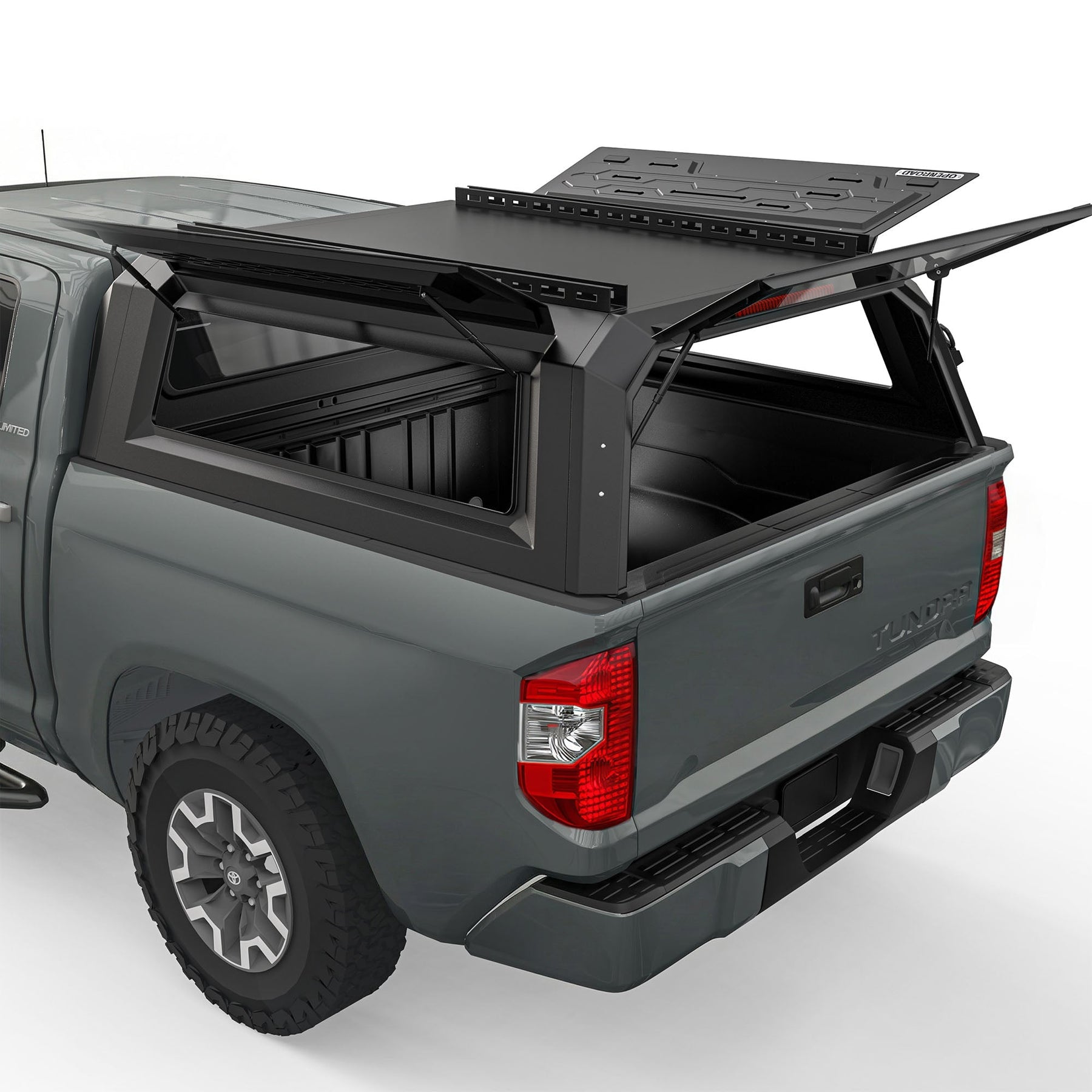 Openroad Aluminum Light Weight Modular Truck Cap for 2014-2021 Toyota Tundra 5.5ft Bed