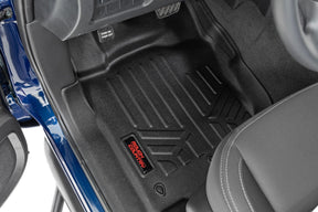 Rough Country Floor Mats | Front & Rear | Extended Cab | Chevy/GMC 1500/2500HD (2007-2014)