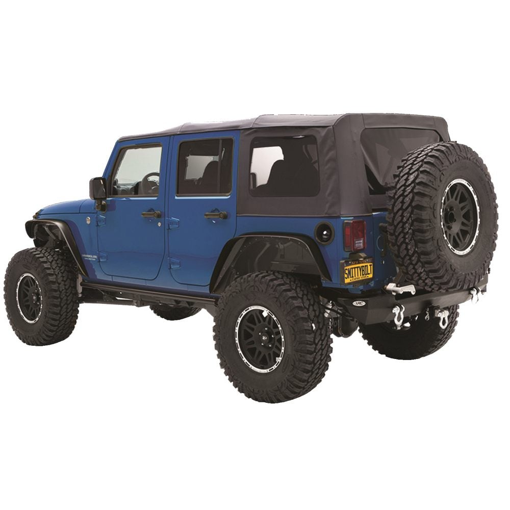 Smittybilt OEM Replacement Soft Top For 2007-2009 Jeep Wrangler JKU- Black Diamond
