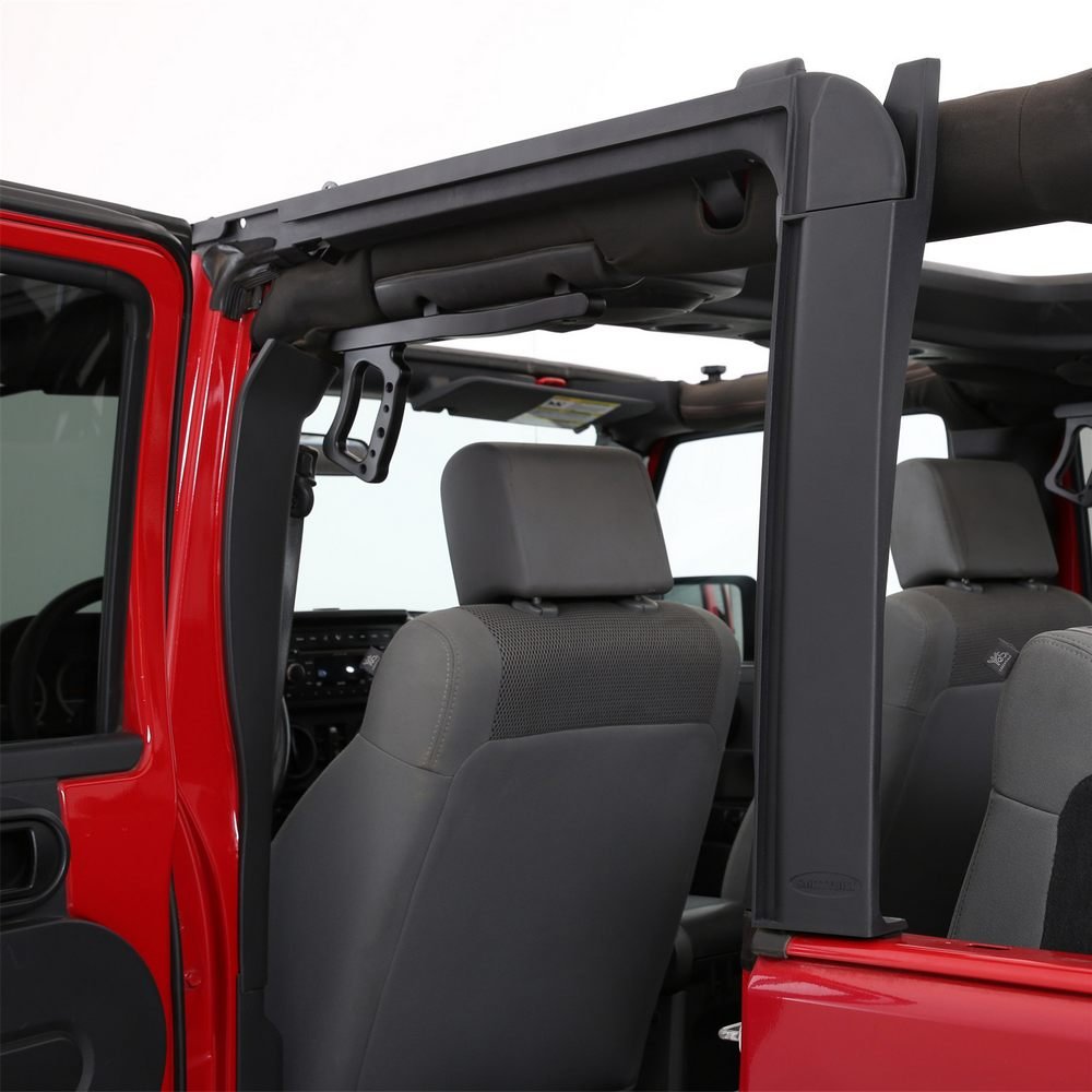 Smittybilt OEM Style Door Surrounds For Soft Top 2007-2018 Jeep Wrangler JKU 4 Dr - Recon Recovery