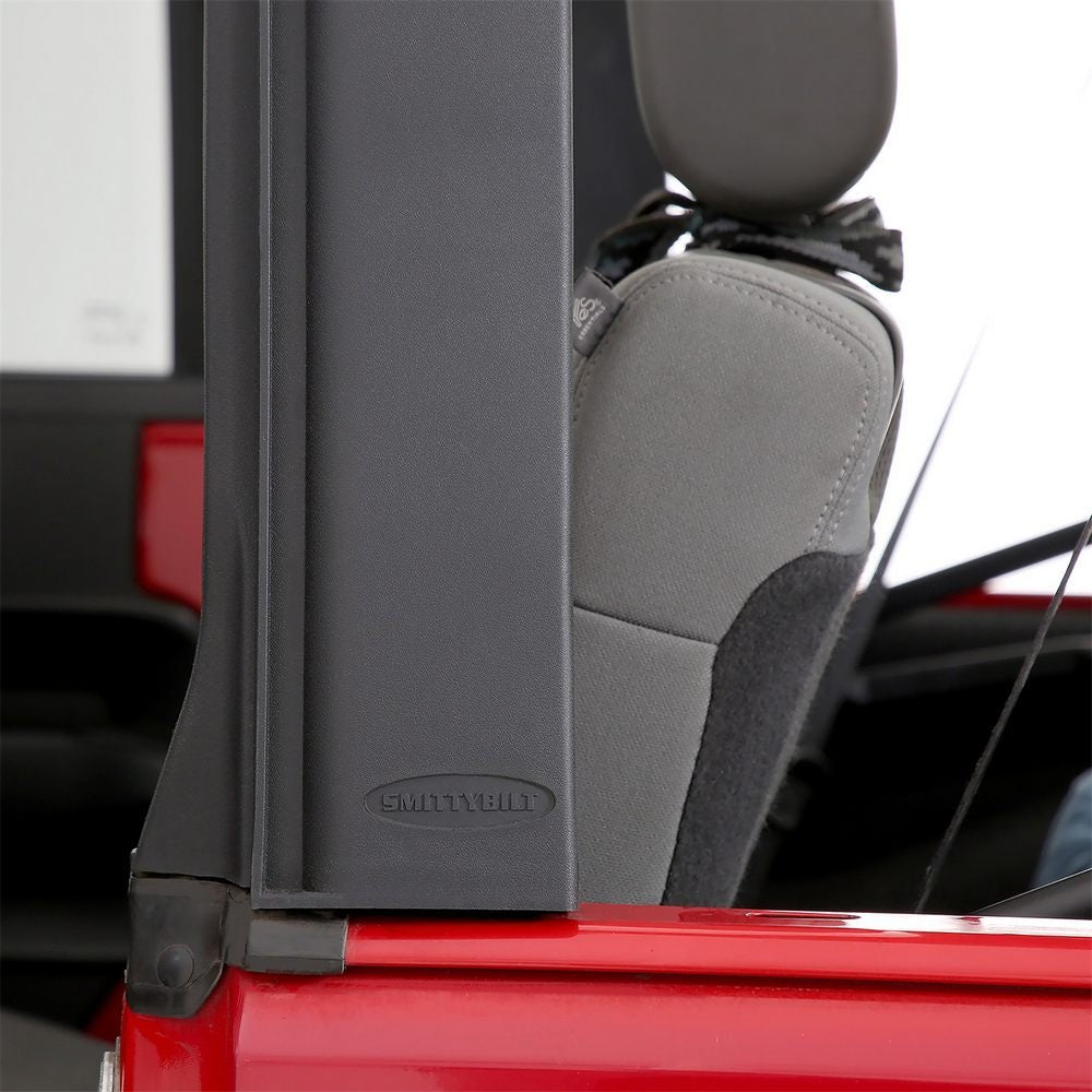 Smittybilt OEM Style Door Surrounds For Soft Top 2007-2018 Jeep Wrangler JKU 4 Dr - Recon Recovery