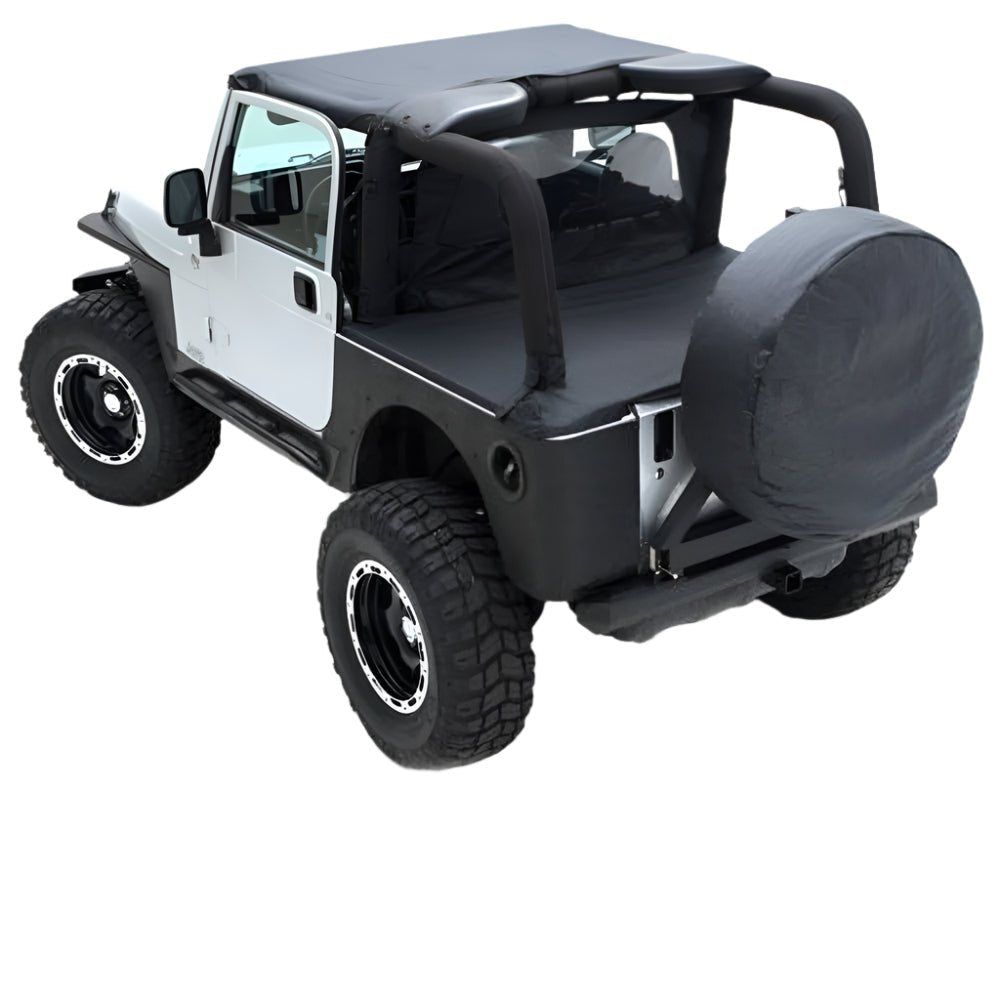 Smittybilt Brief Bikini Top Black Diamond For 1997 - 2006 Jeep Wrangler TJ - Recon Recovery