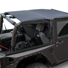 Smittybilt Extended Bikini Top Black Diamond For 2007-2009 Jeep Wrangler JK 2dr - Recon Recovery