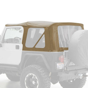 Smittybilt OEM Style Replacement Soft Top w/ Door Skins For 1997-2006 Jeep Wrangler TJ - Denim Spice