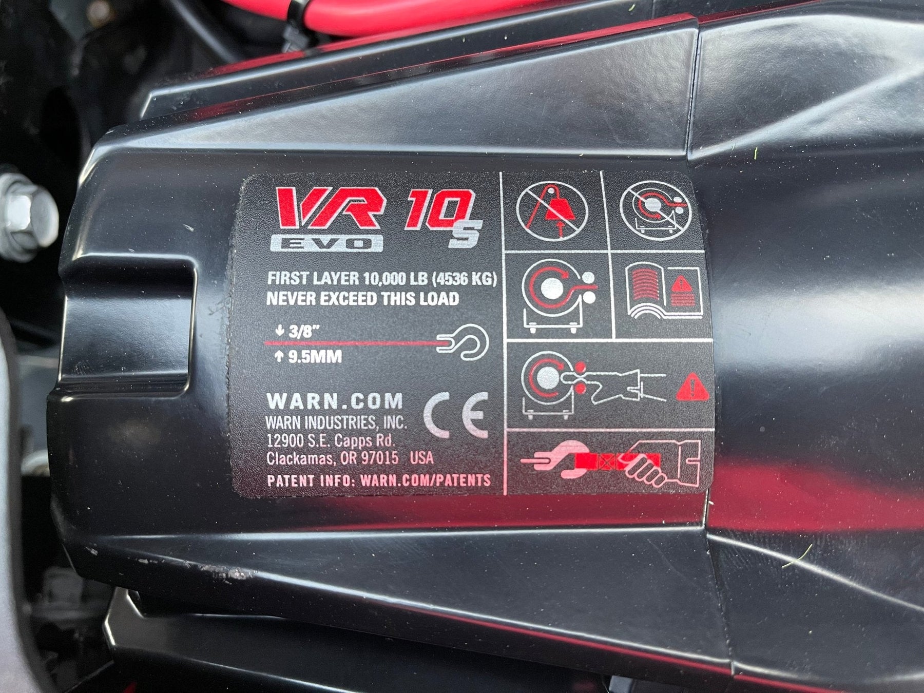 Warn VR EVO 10-S Electric Winch - 10,000 lbs. 90 ft. Synthetic Line - Recon Recovery
