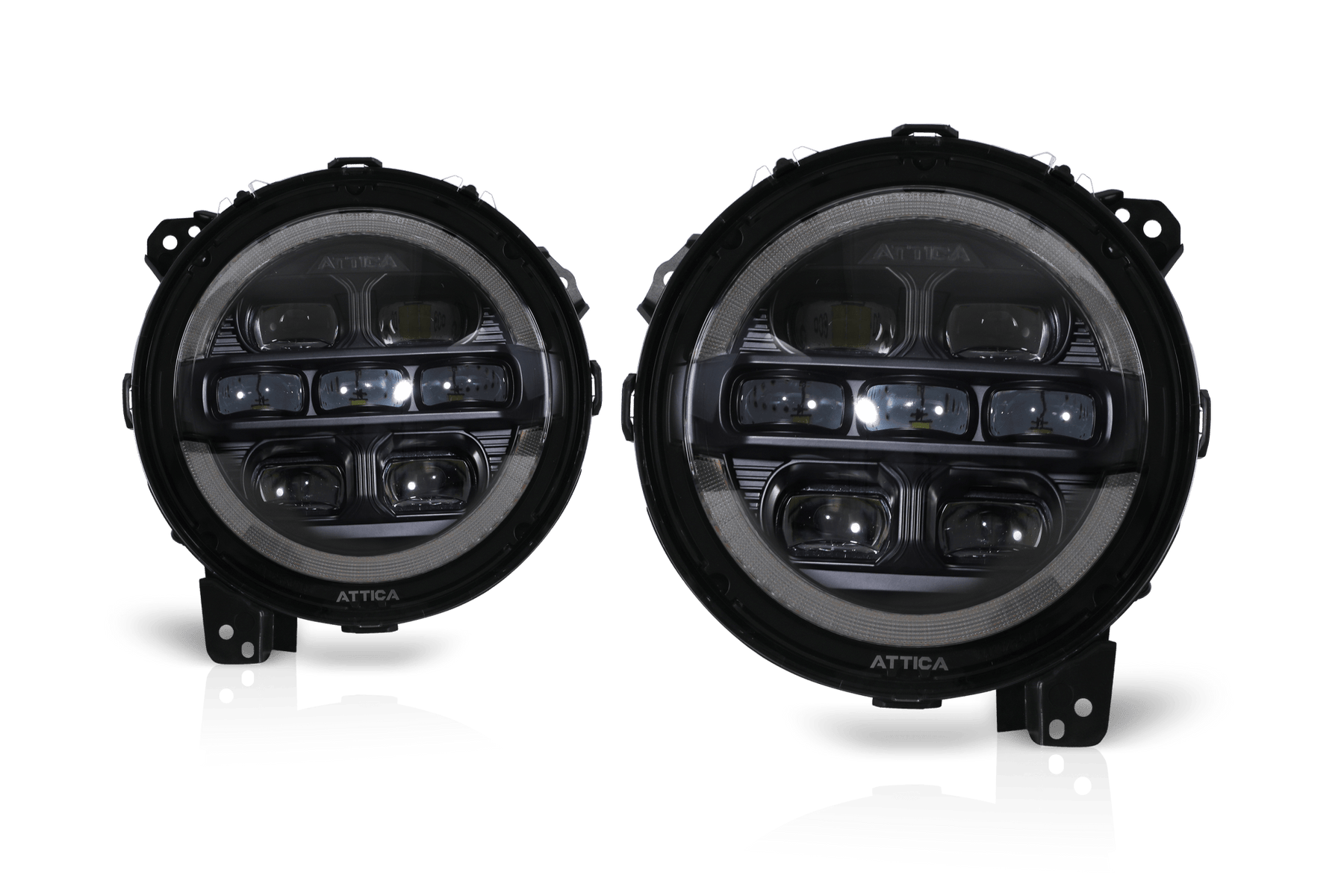 Attica 4x4 Rogue Series LED Plug n Play Headlights 2018-2026 Jeep Wrangler JL