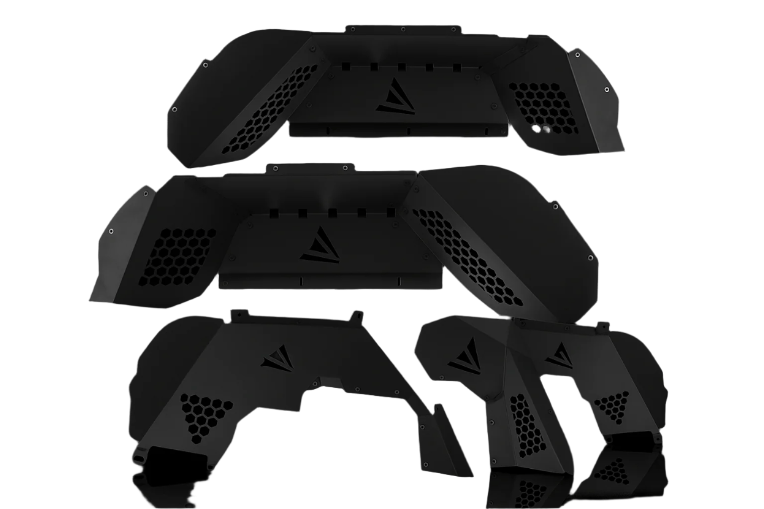 Attica 4x4 Frontier Series Inner Fenders Front & Rear for 2020-2024 Jeep Gladiator JT - Recon Recovery