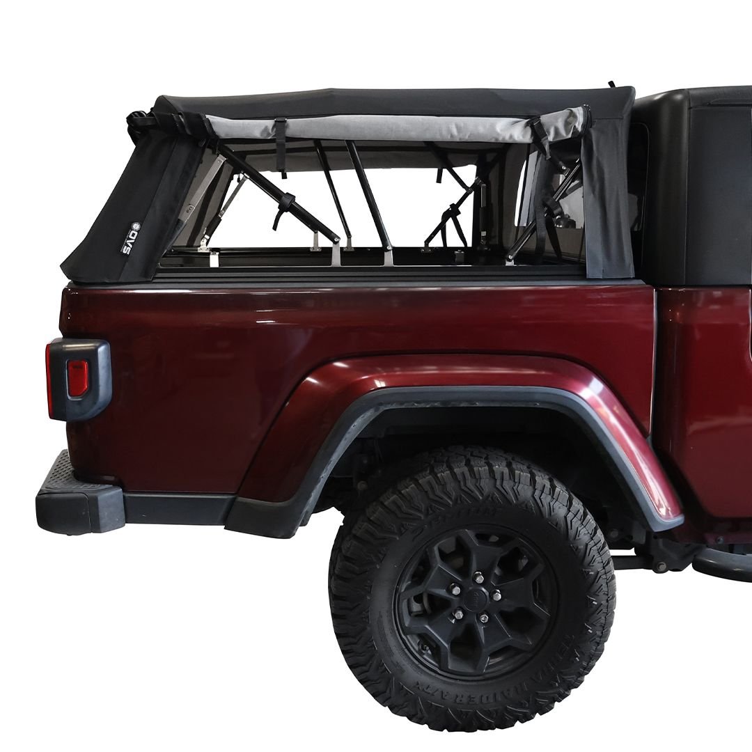 Explorer Soft Shell Foldable Bed Cap for 2020-2026 Jeep Gladiator JT | OVS Black Diamond