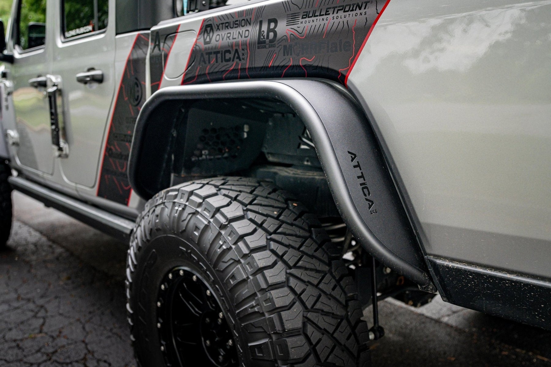 Attica 4x4 Terra Series Rear Fender Flares for 2020-2026 Jeep Gladiator JT