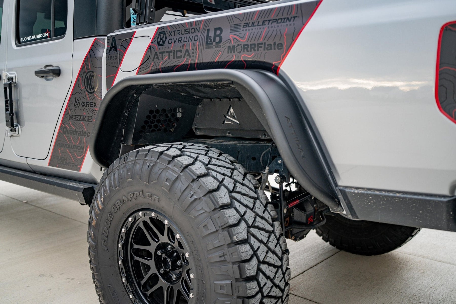 Attica 4x4 Frontier Series Inner Fenders Front & Rear for 2020-2024 Jeep Gladiator JT - Recon Recovery