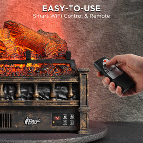 (Open) Eternal Flame EF23-LG Electric Fireplace Logs