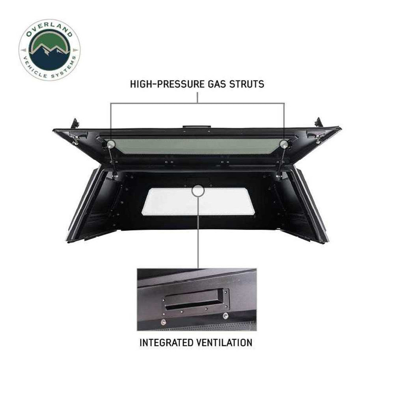 OVS Expedition Stainless Steel Bed Cap with Wing Doors for 2023-2026 Ford F-250 & F-350