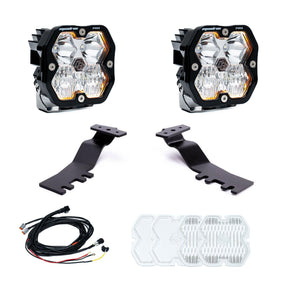Baja Designs Squadron 2.0 Pro A-Pillar Light Kit - 2024-2026 Toyota Tacoma (Clear, Driving Combo)