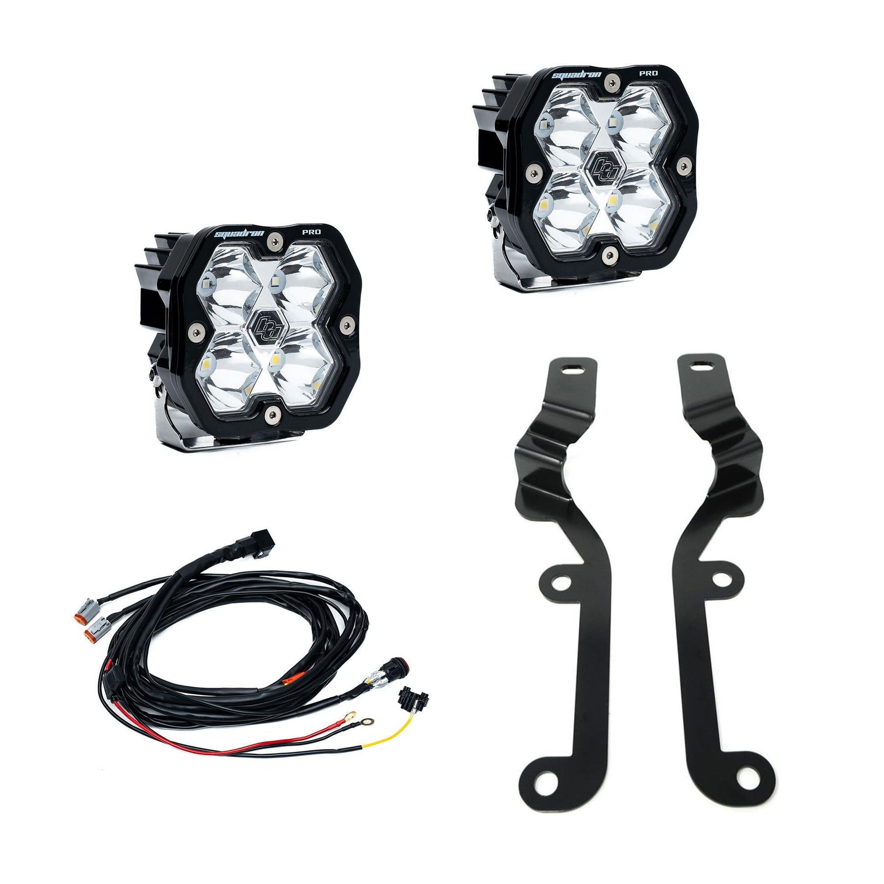 Baja Designs Squadron 2.0 Pro A-Pillar Light Kit - 2019-2024 Chevrolet Silverado 1500 (Clear, Spot)