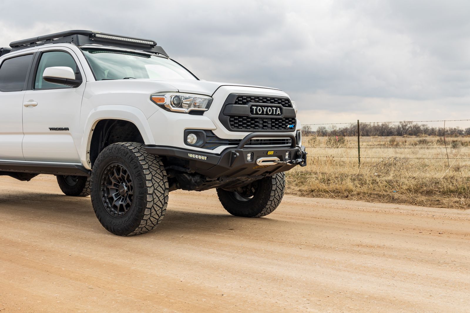 Smittybilt Modular Hidden Winch Center Mount Front Bumper for 2016-2023 Toyota Tacoma