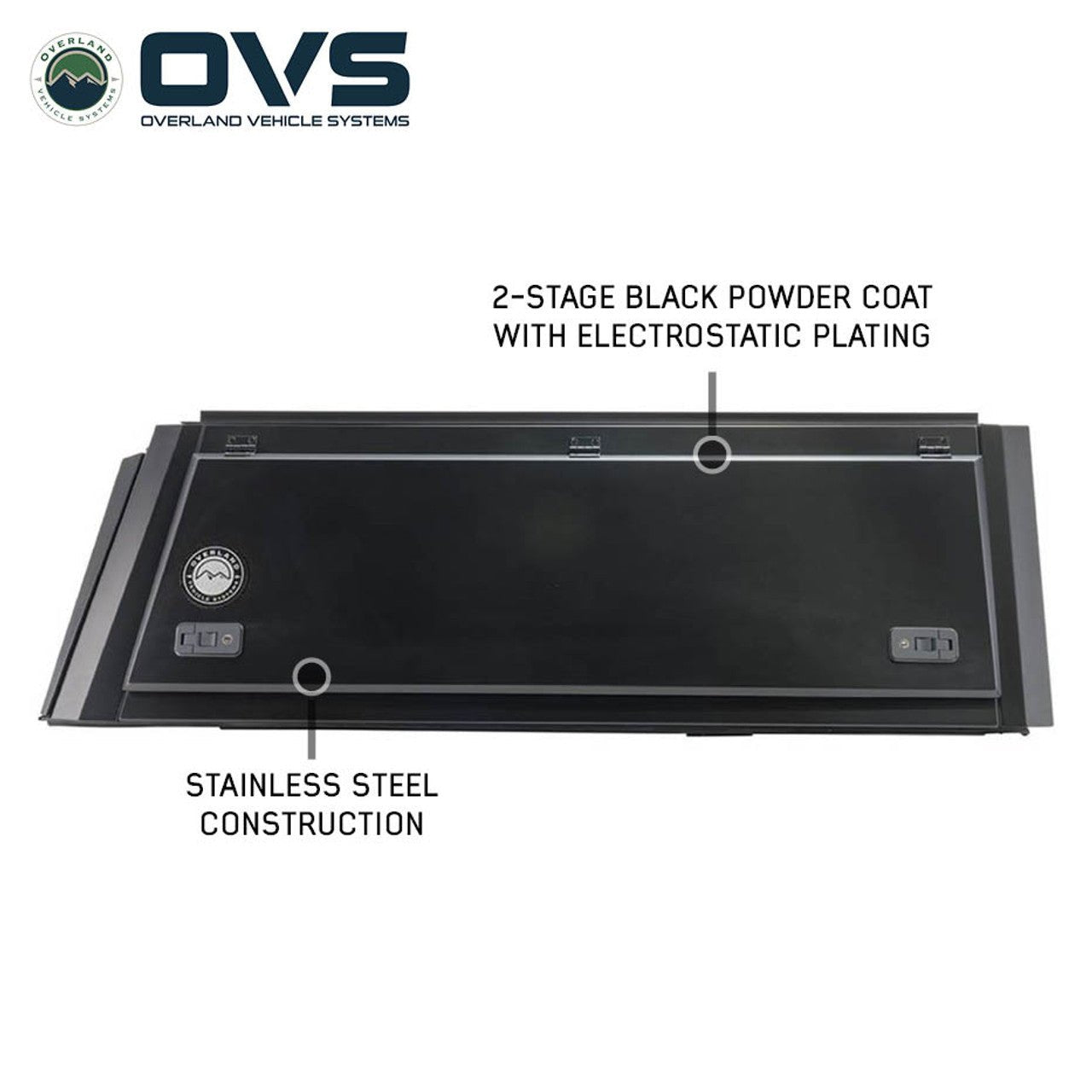 OVS Expedition Stainless Steel Truck Cap – Full Wing Doors for 2024–2026 Tacoma 6ft Bed