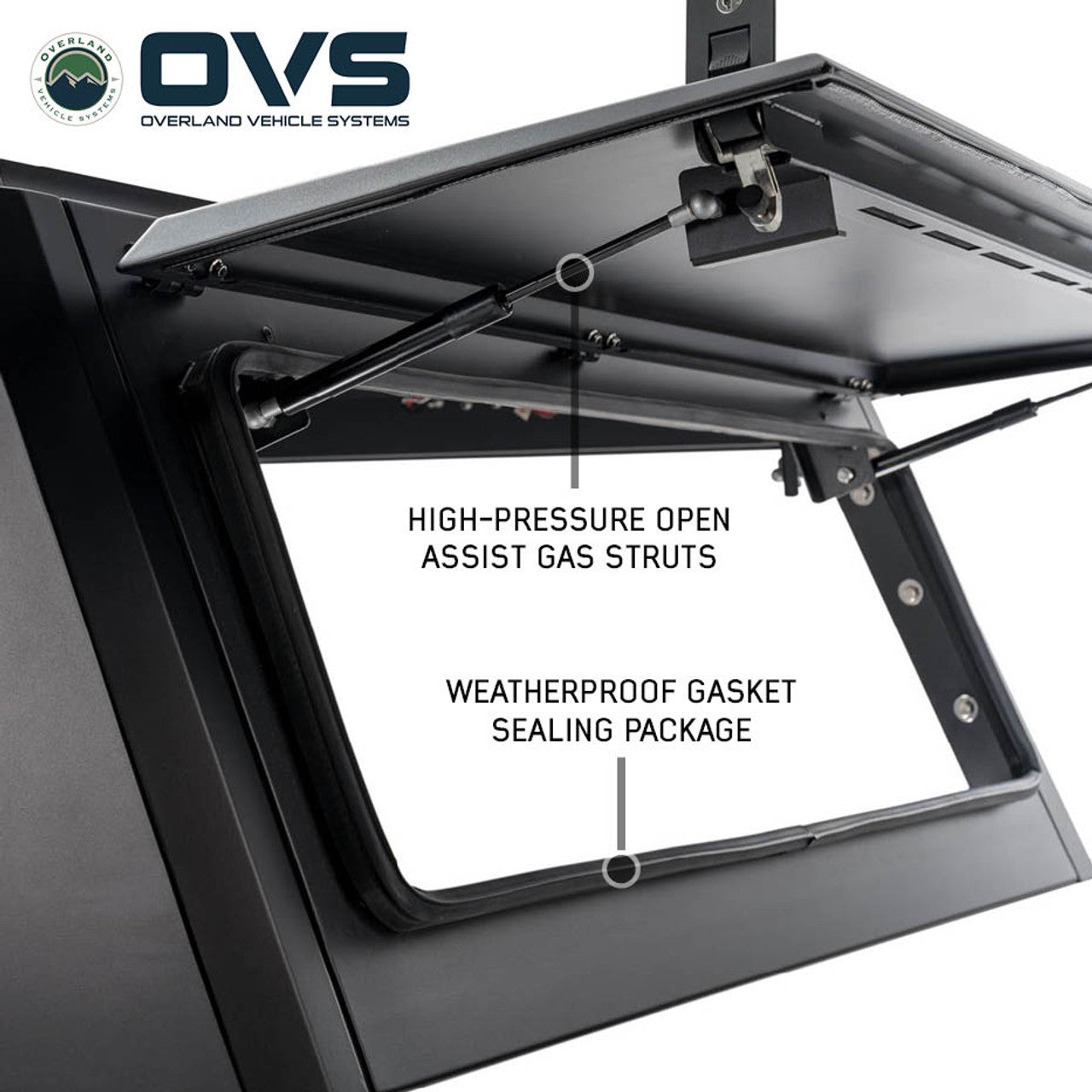 OVS Expedition Stainless Steel Truck Cap – Full Wing Doors for 2024–2026 Tacoma 6ft Bed