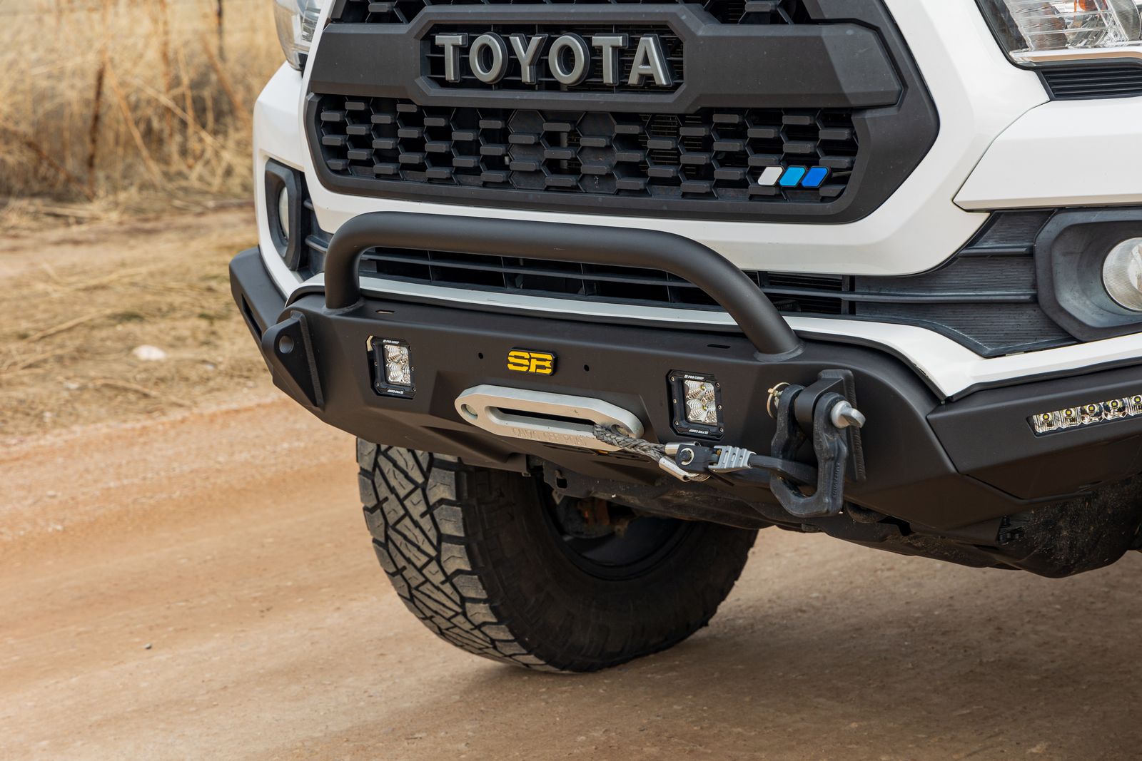 Smittybilt Modular Hidden Winch Center Mount Front Bumper for 2016-2023 Toyota Tacoma
