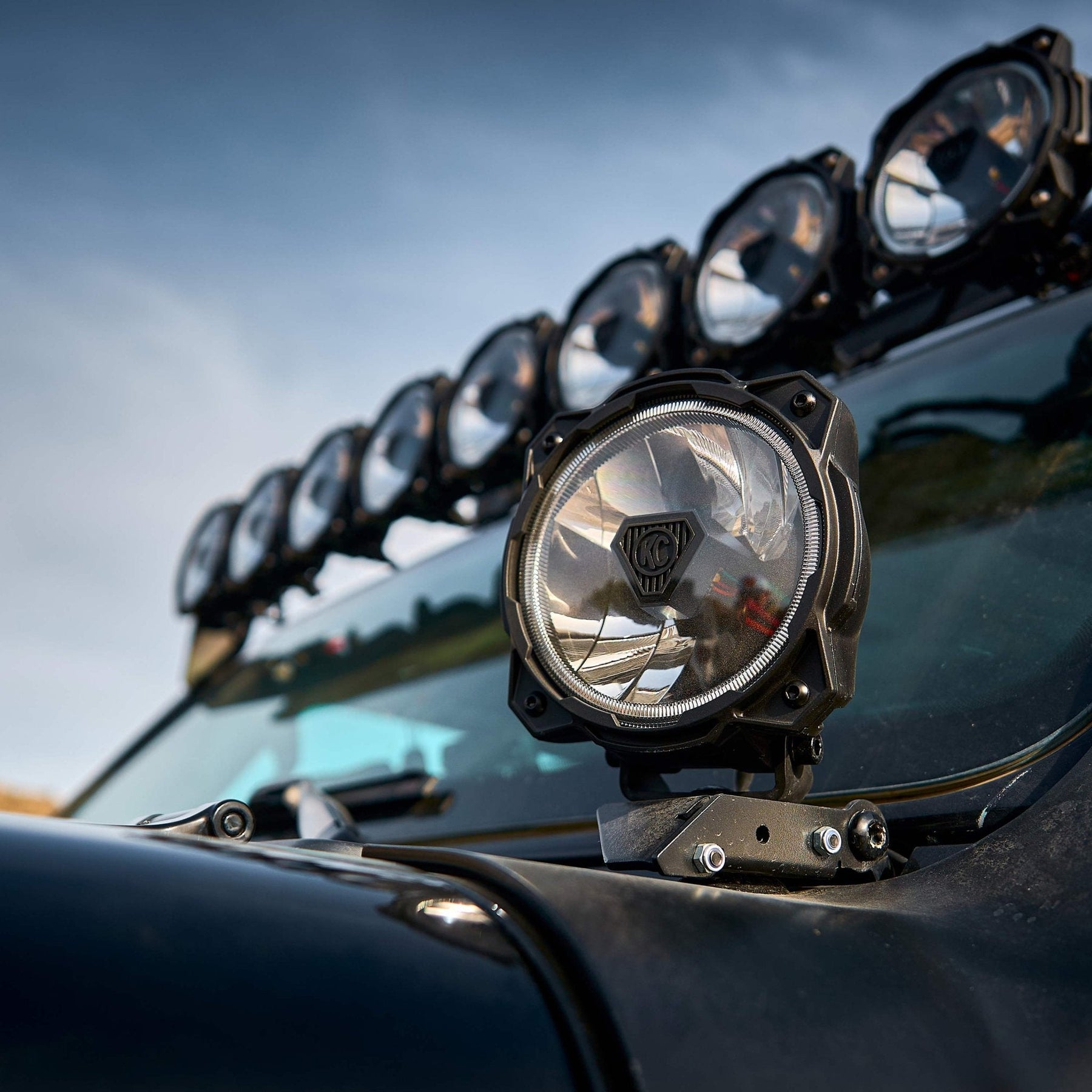 KC HiLites Gravity Titan 6" LED - Single Light - Wide-40 Beam