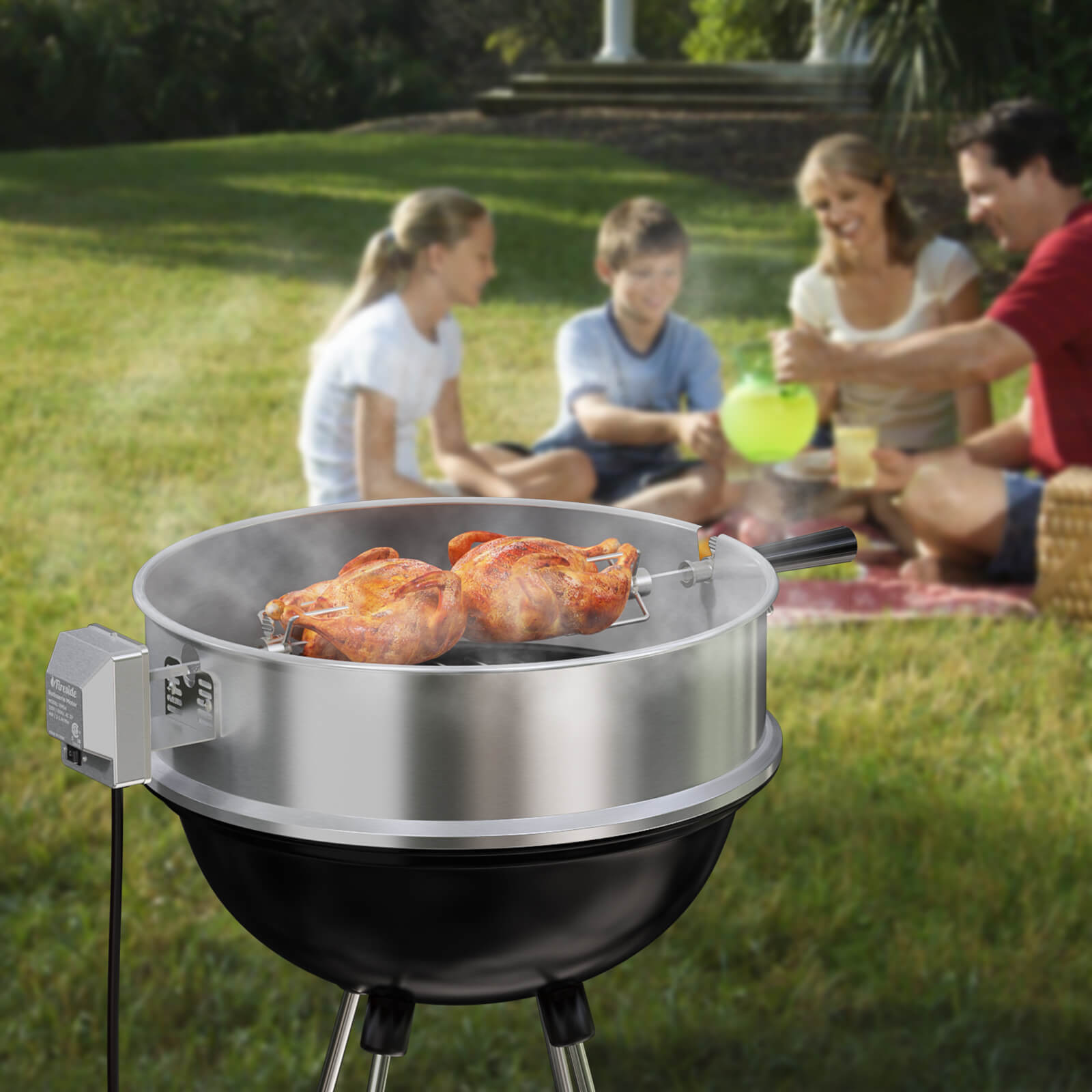 [Discontinued] Universal Stainless Steel Grill Rotisserie Motor