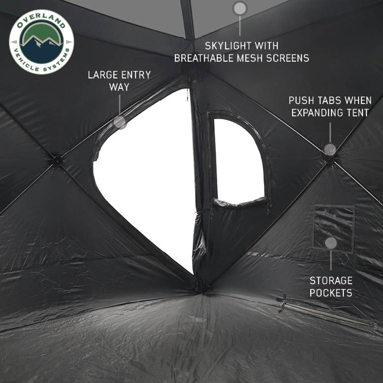 OVS Hub 4XL Ground Tent | Base Camp Tent – Quick Setup, 4-Season Shelter