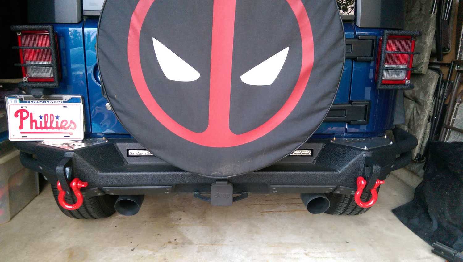 SmittyBilt XRC Gen2 Rear Bumper for 2007-2018 Jeep Wrangler JK - Recon Recovery