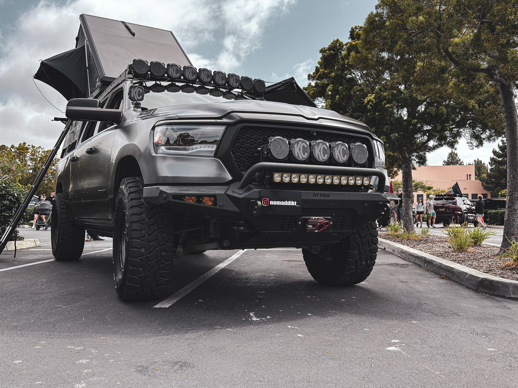Attica 4x4 High Clearance Offroad Front Bumper for 2019-2024 Ram 1500