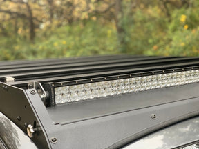 Low Profile Bolt On Premium Roof Rack With Light Guard For 2005-2023 Toyota Tacoma