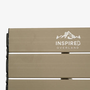 Inspired Overland Compact Camp Table – Adjustable Roll-Top Folding Table