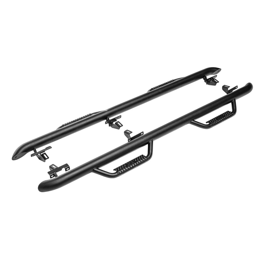 Smittybilt Textured Black Nerf Steps for 2020-2025 Jeep Gladiator JT - Recon Recovery