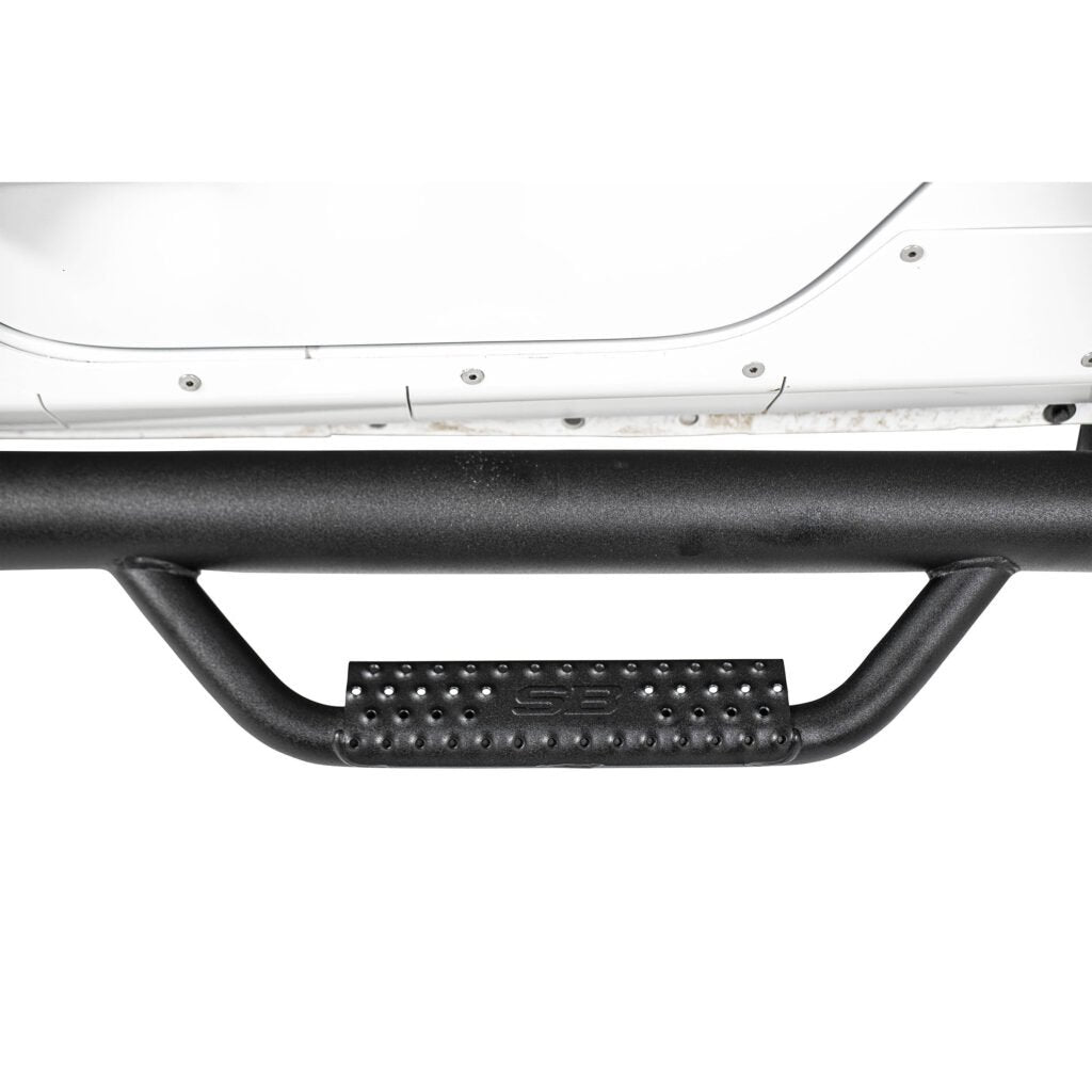 Smittybilt Textured Black Nerf Steps for 2020-2025 Jeep Gladiator JT - Recon Recovery