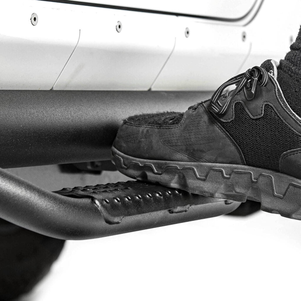 Smittybilt Textured Black Nerf Steps for 2020-2025 Jeep Gladiator JT - Recon Recovery