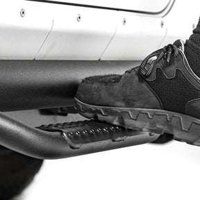Smittybilt Textured Black Nerf Steps for 2020-2025 Jeep Gladiator JT - Recon Recovery