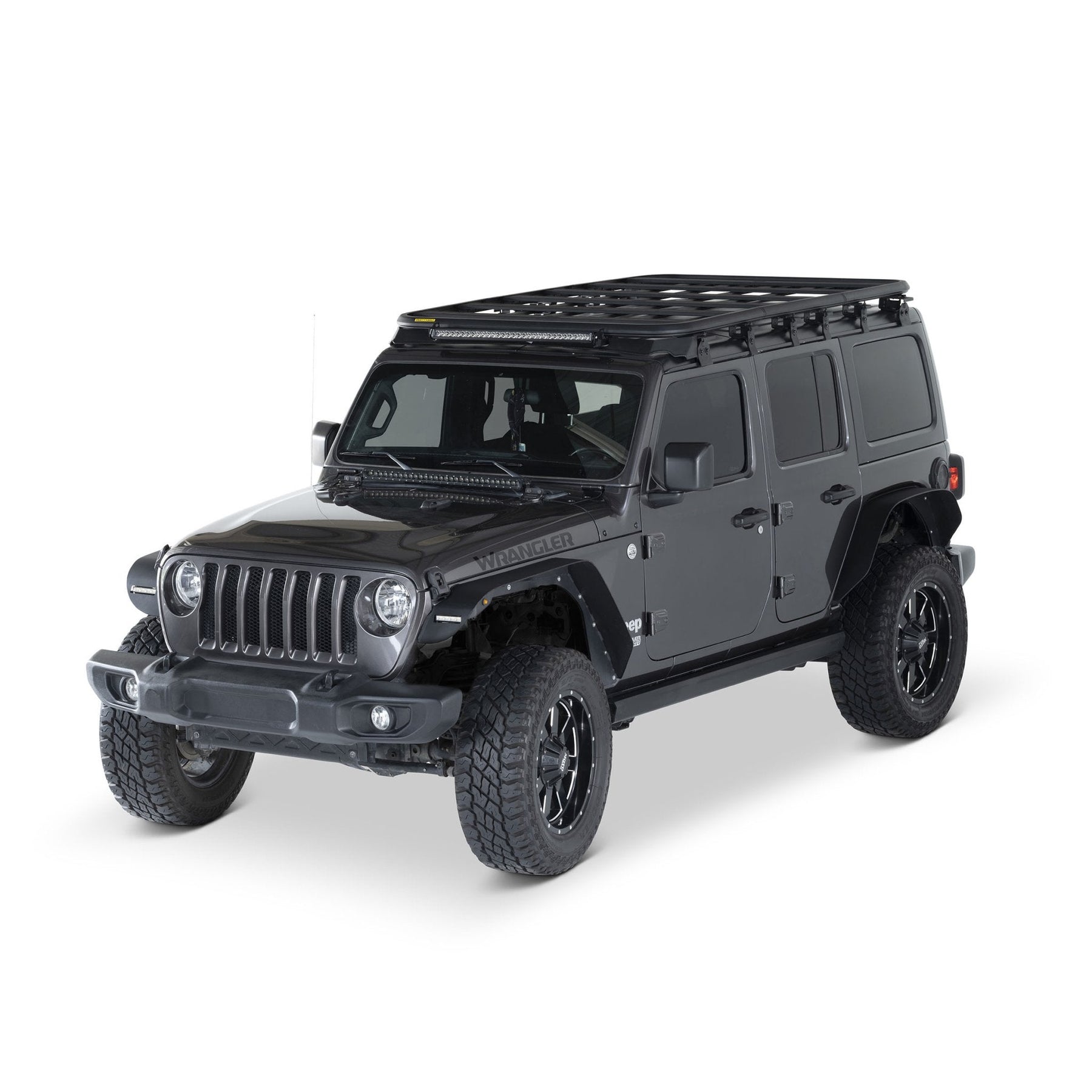 SmittyBilt Defender Series Roof Rack Platform Kit for 2018-2026 Jeep Wrangler JL (4 Door)