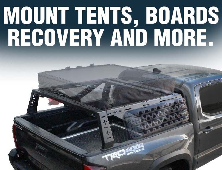 OVS Mid Height Overland Bed Rack for All Mid Size Trucks Universal Fitment - Recon Recovery