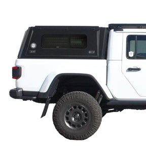 OVS Expedition PRO+ Stainless Steel Truck Cap with Full Windows for 2020-2025 Jeep Gladiator JT