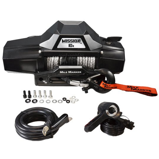 Mile Marker Mission Winch Series 10k - Covert Black