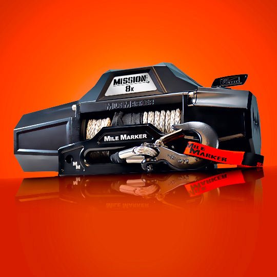 Mile Marker Mission Winch Series 8k - Covert Black