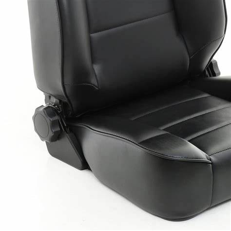 Smittybilt Factory Replacement Black Vinyl Seats For 1976 - 2003 Jeep Wrangler - Recon Recovery