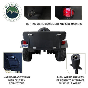 OVS Military Style Off Road Trailer Full Articulating Suspension - Recon Recovery