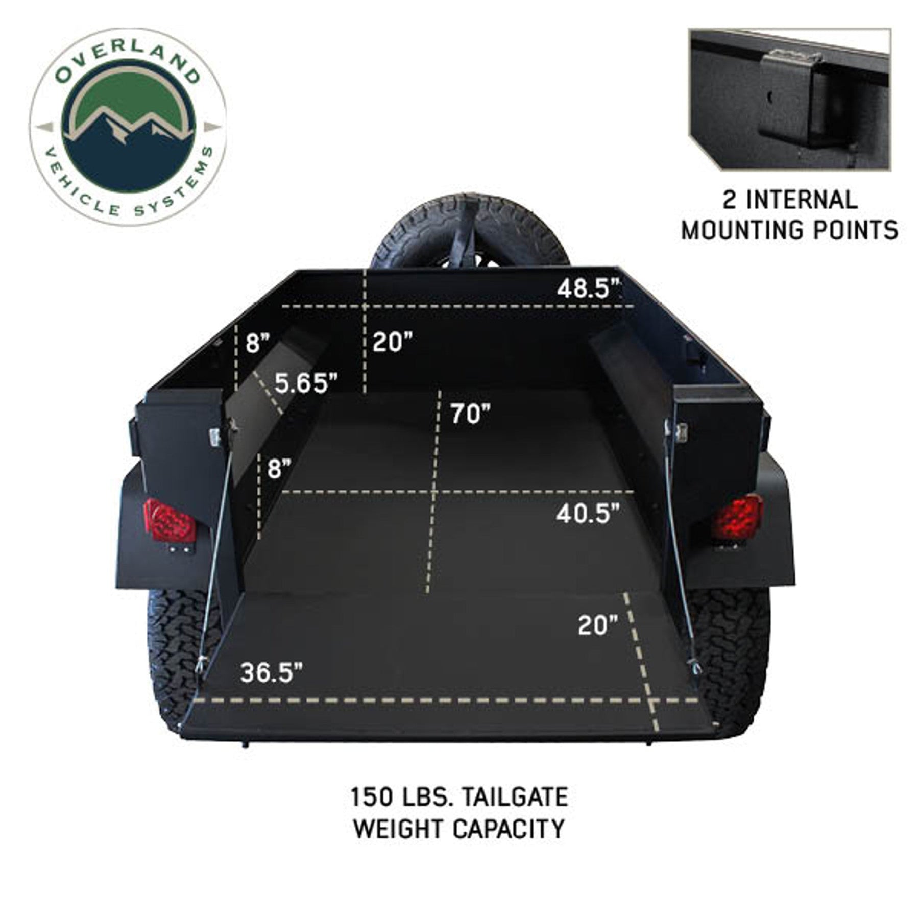 OVS Military Style Off Road Trailer Full Articulating Suspension - Recon Recovery