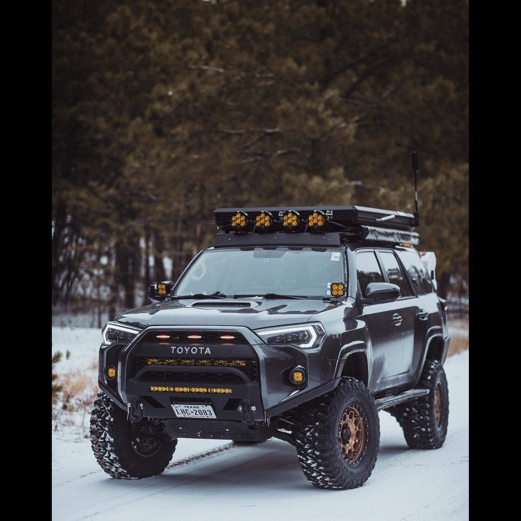 C4 Fabrication Lo-Pro Winch Bumper for 2014-2024 Toyota 4Runner - Recon Recovery